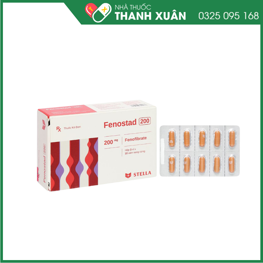 Fenostad 200 điều trị tăng triglycerid huyết nặng